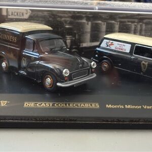 Guinness Black and Cream Morris Minor Van Collectibles